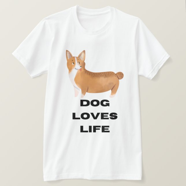 Attraktiv weißes männliches Shirt (Design vorne)