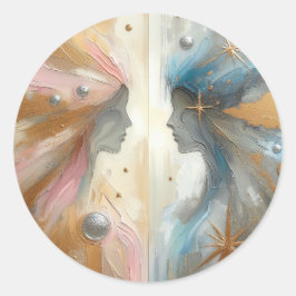 Attraktive Abstrakte Impressionismus Art Sticker