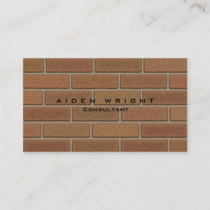Attraktive braune Wand stilvoller moderner Minimal Visitenkarte