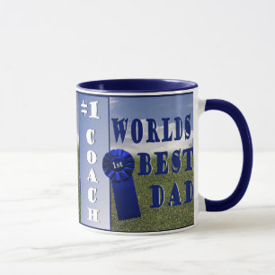 Attraktive Fußball-Vater-und Sohn-Fußball-Praxis Tasse