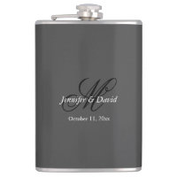 Attraktive Kalligrafie-Monogramm-Hochzeit