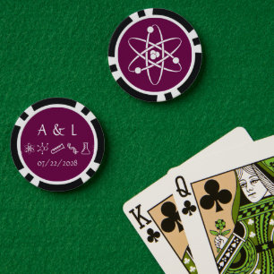 Attraktive Kräfte im Wein Pokerchips