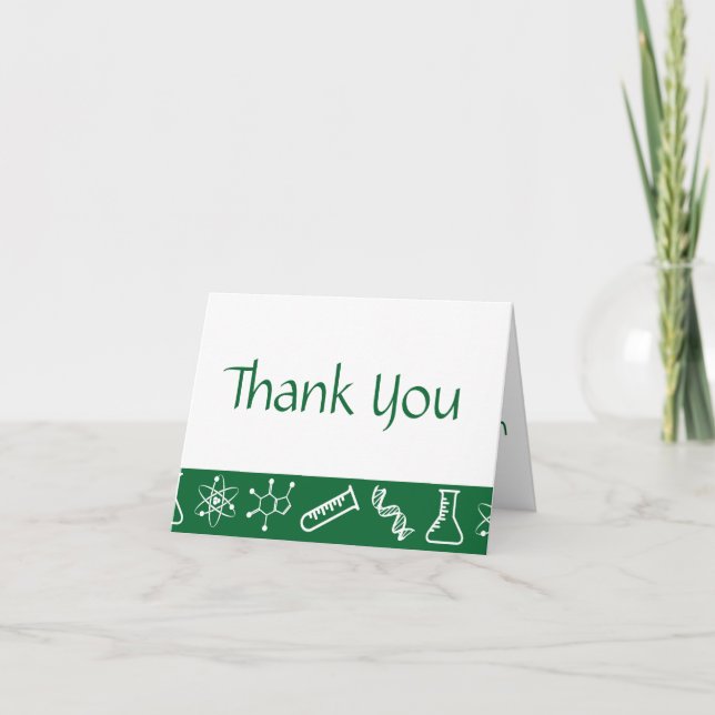Attraktive Kräfte in Green Danke Card (Vorderseite)