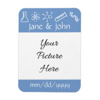 Attraktive Kräfte in Periwinkle Erinnerung Magnet