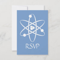 Attraktive Kräfte in Periwinkle RSVP Card