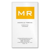 Attraktive Monogram gelb weiß Moderne Minimalistis