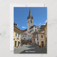 Attraktive Sicht auf Sibiu, Rumänien auf