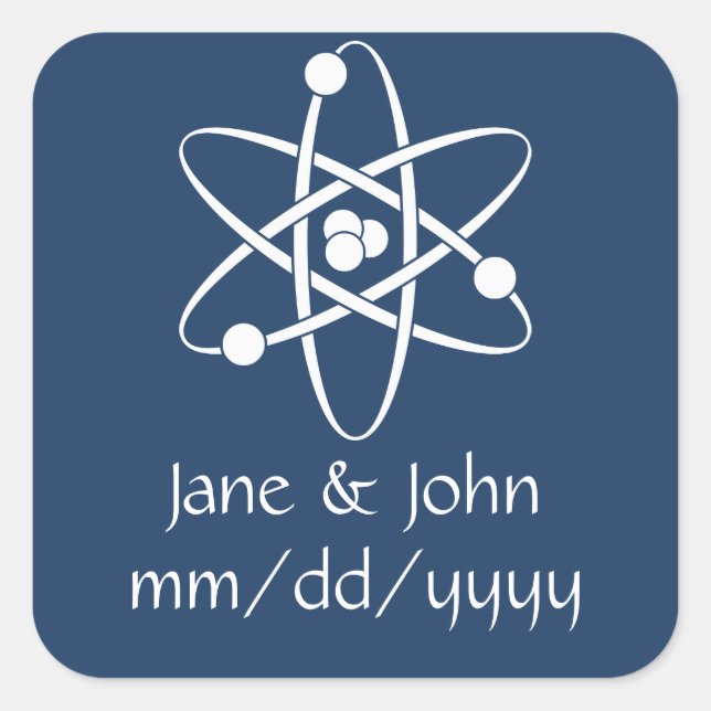 Attraktive Streitkräfte in Navy-Aufklebern Quadratischer Aufkleber (Vorderseite)