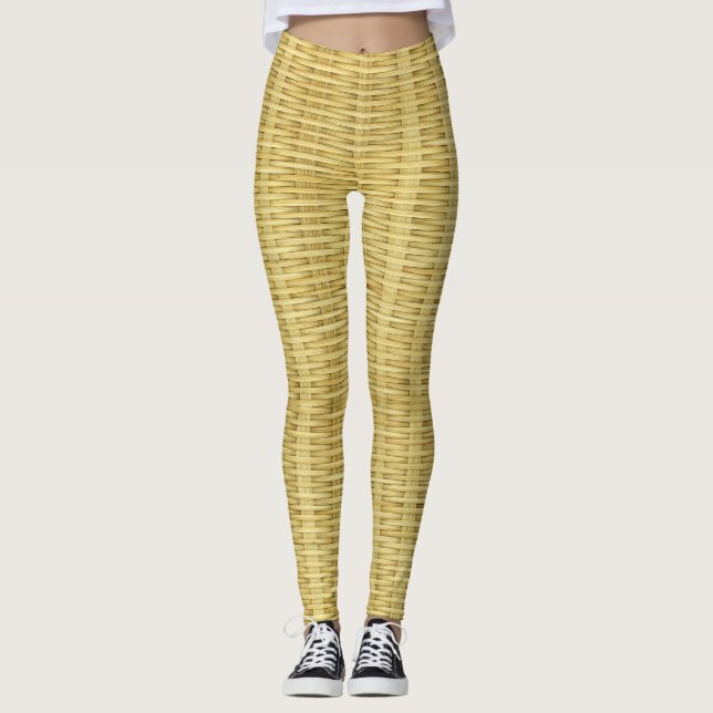 Attraktives Bambuskunstdesign Leggings (Vorderseite)