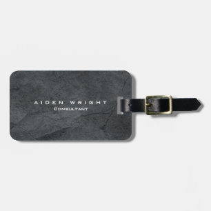 Attraktives Gray Stylish Modernes Minimalistisch Gepäckanhänger