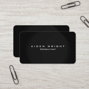 Attraktives Gray Stylish Modernes Minimalistisch Visitenkarte