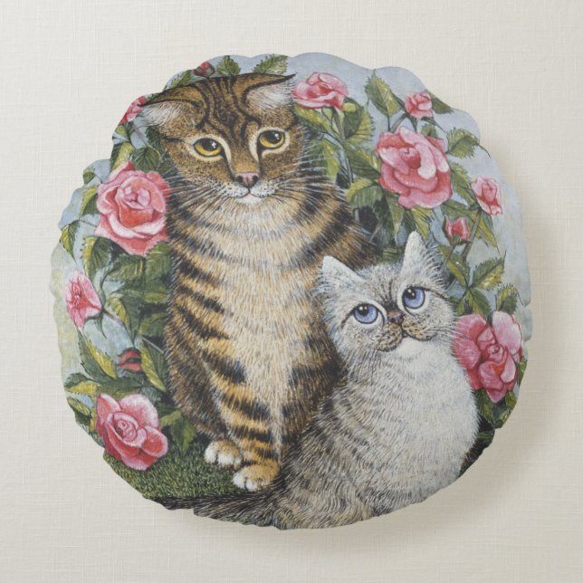 Attraktivität Rundes Kissen (Vorderseite)