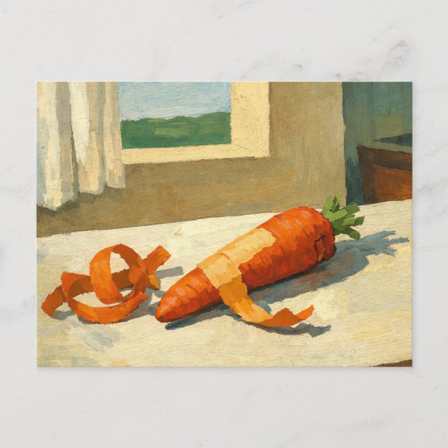 Attraktivste Karotten-Kunst Postkarte (Vorderseite)