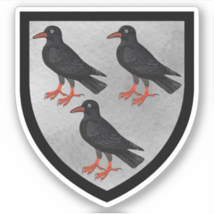 Attributes Arms of St. Thomas Becket - 1Up Silver Aufkleber