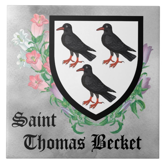 Attributes Arms of St. Thomas Becket Fliese (Vorderseite)