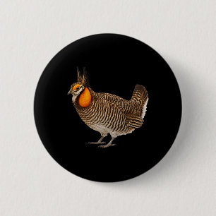 Attwaters Präriehuhn Vogel Wildtiere Natur Button