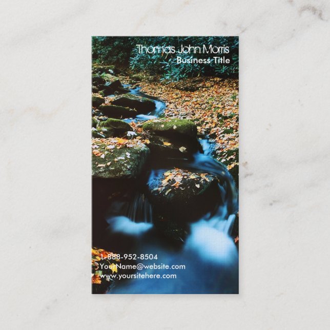 Atutman River Fly Fishing Business Card Visitenkarte (Vorderseite)