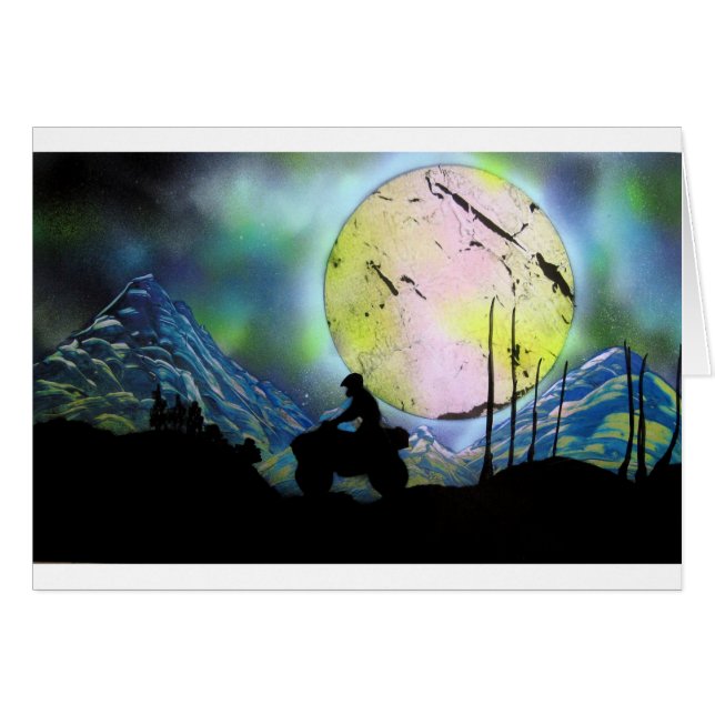 ATV Droschke-Raum-LandschaftsSprühfarbe-Kunst (Vorderseite (Horizontal))