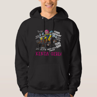 ATV-Geländefahrzeug-Offroad-Trail-Fahrendes Mädche Hoodie