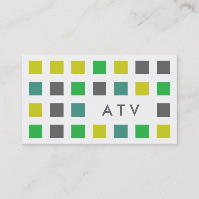 ATV (Mod-Quadrate) Visitenkarte (Vorderseite)