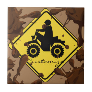 ATV Mudding Sign Thunder_Cove Fliese