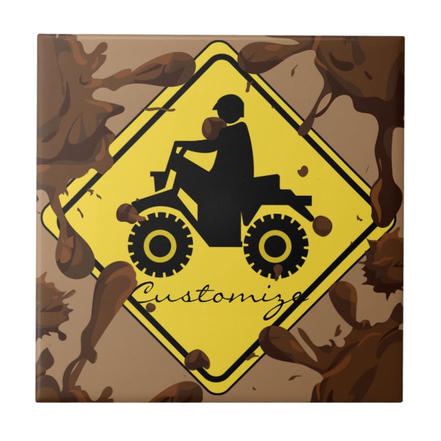ATV Mudding Sign Thunder_Cove Fliese (Vorderseite)