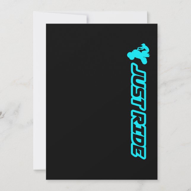 ATV nur fahren Quad Racing Extreme Sports Geschenk Einladung (Vorderseite)