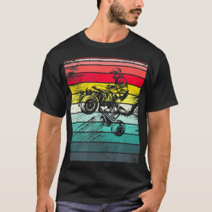 ATV Quad Bike 4 Rad Retro Vintager ATV Reiten F T-Shirt