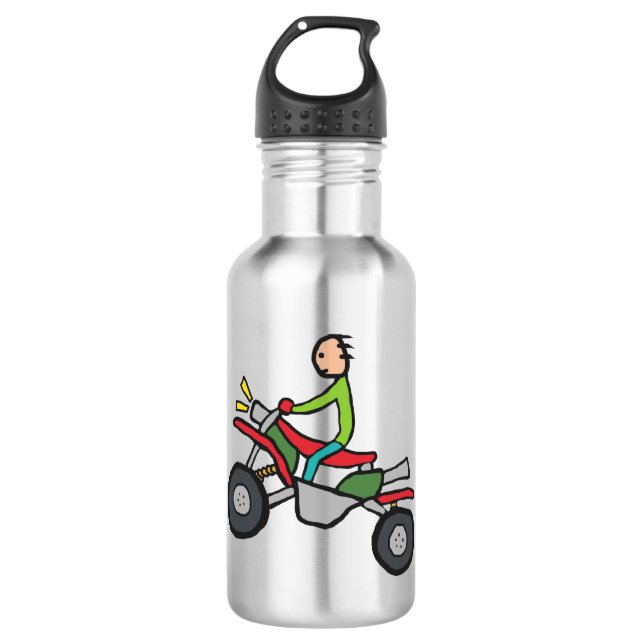 ATV Quad Bike Edelstahlflasche (Vorderseite)