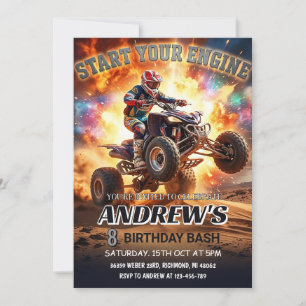 ATV-Quad-Bike-Geburtstagseinladung Einladung