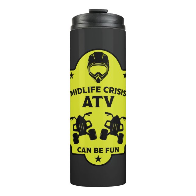 ATV Quad Outdoor Adventures Thermosbecher (Vorderseite)