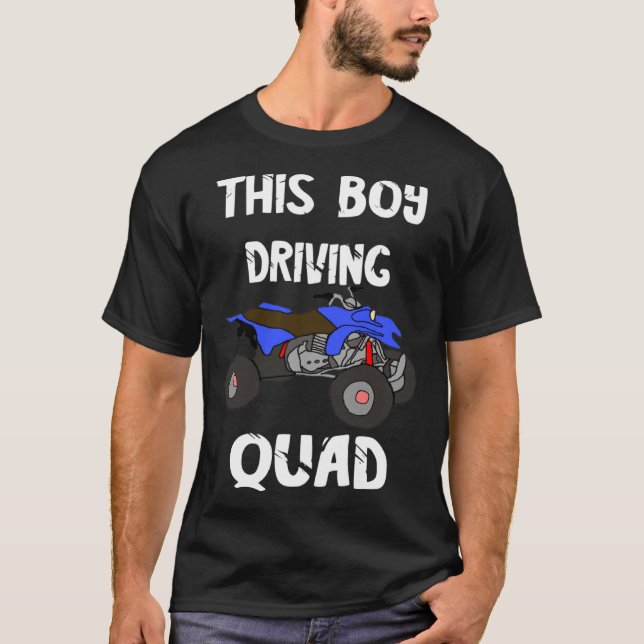 ATV Quad Rider Offroad Biker Boys Four Wheeler Bik T-Shirt (Vorderseite)