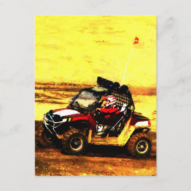 ATV Rider - Alle Gelände Extreme Motorsports Postkarte (Vorderseite)
