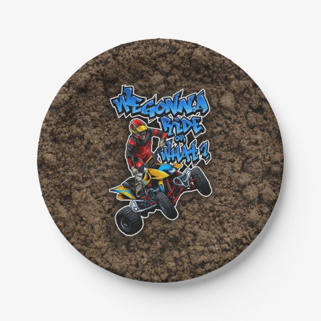 ATV - Wir fahren oder was? Pappteller (Vorderseite)