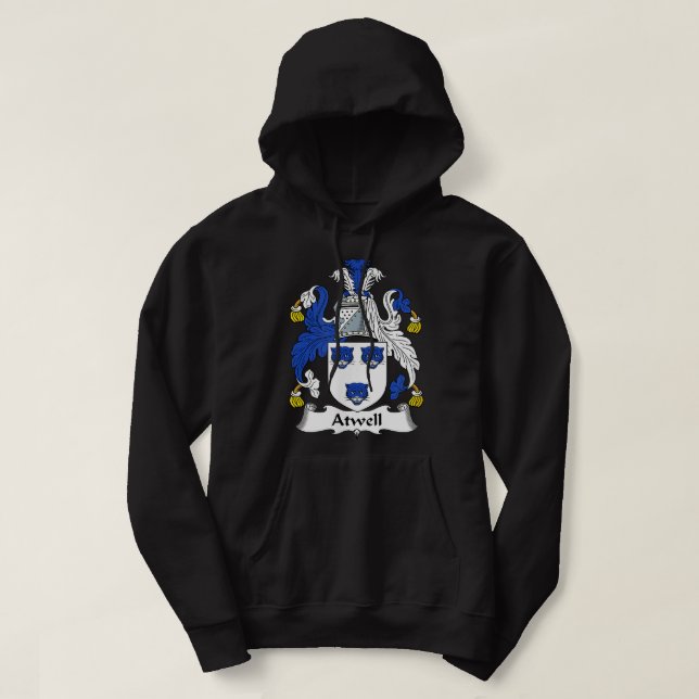 Atwell Coat of Arms Familienwappen Hoodie (Design vorne)