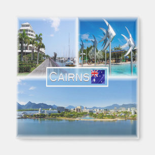 AU005 CAIRNS, Australien, Ozeanien, Mosaik, Kühlsc Magnet