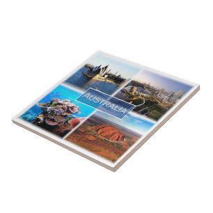 AU015 AUSTRALIEN, Mosaik, Ozeanien, Fliese