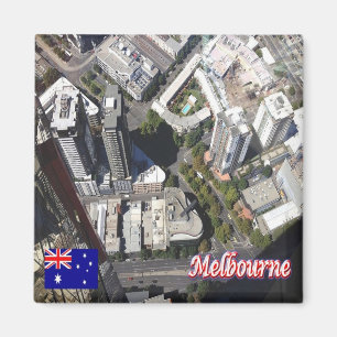 AU040 MELBOURNE, Australien, Ozeanien, Kühlschrank Magnet