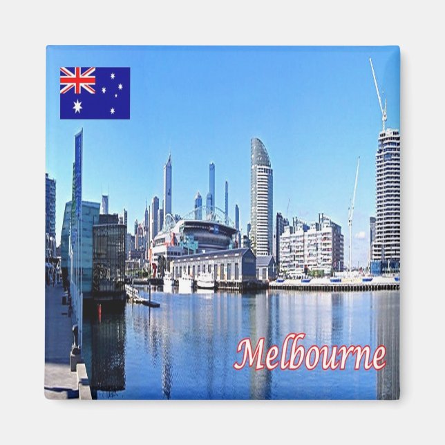 AU051 MELBOURNE, Australien, Ozeanien, Kühlschrank Magnet (Vorne)