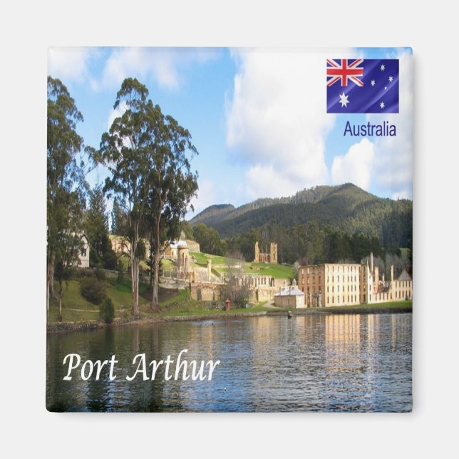 AU088 PORT ARTHUR, Australien, Ozeanien, Kühlschra Magnet (Vorne)