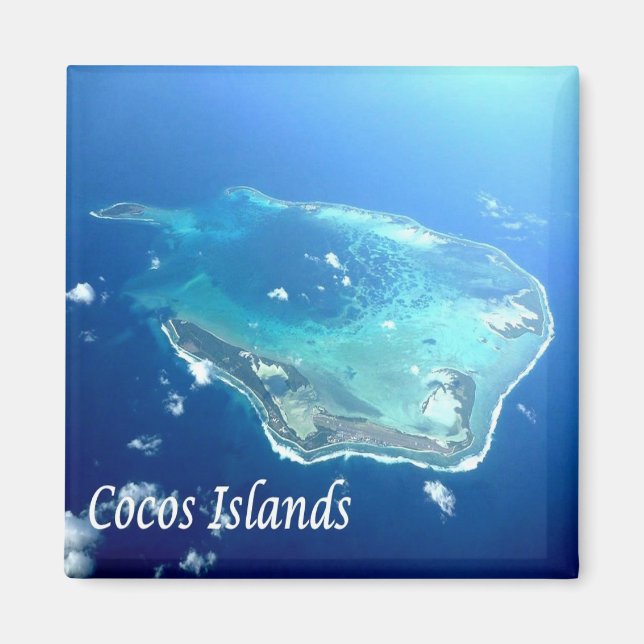 AU101 COCOS INSEL, Australien, Ozeanien, Kühlschra Magnet (Vorne)