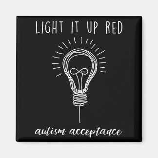Au AcceEltern-Lehrer-Gruppe-Shirt Leuchtet Rot Magnet