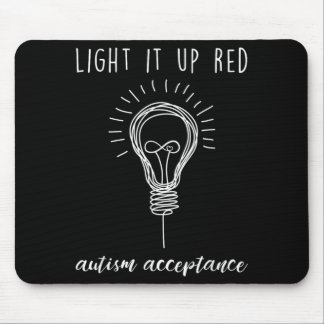 Au AcceEltern-Lehrer-Gruppe-Shirt Leuchtet Rot Mousepad