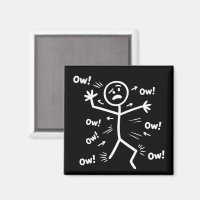 Au Au Au Comedy-Stick-Figur Lustiger Chronischer S