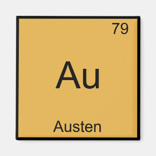 Au - Austen Funny Chemistry Element Symbol T - Shi Magnet