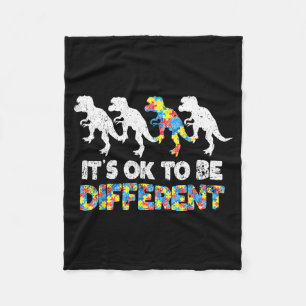 Au Bewusstseinsdinosaurier-Geschenk Sei anders Fleecedecke