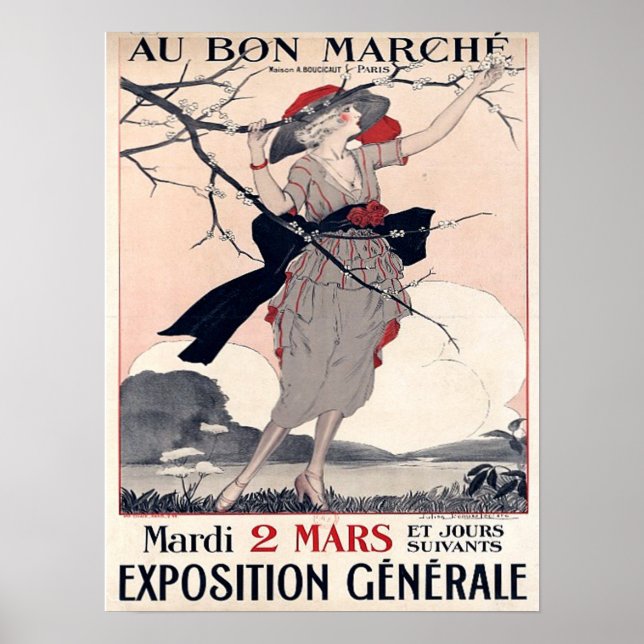 Au Bon Marche Poster (Vorne)