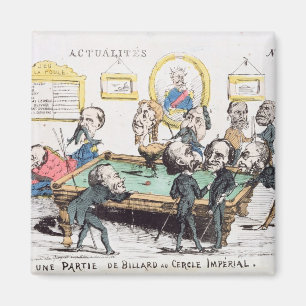 Au Cercle Imperial Une Partie de Billard Magnet