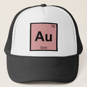 Au - Gold Chemie Periodensystem Symbol Truckerkappe