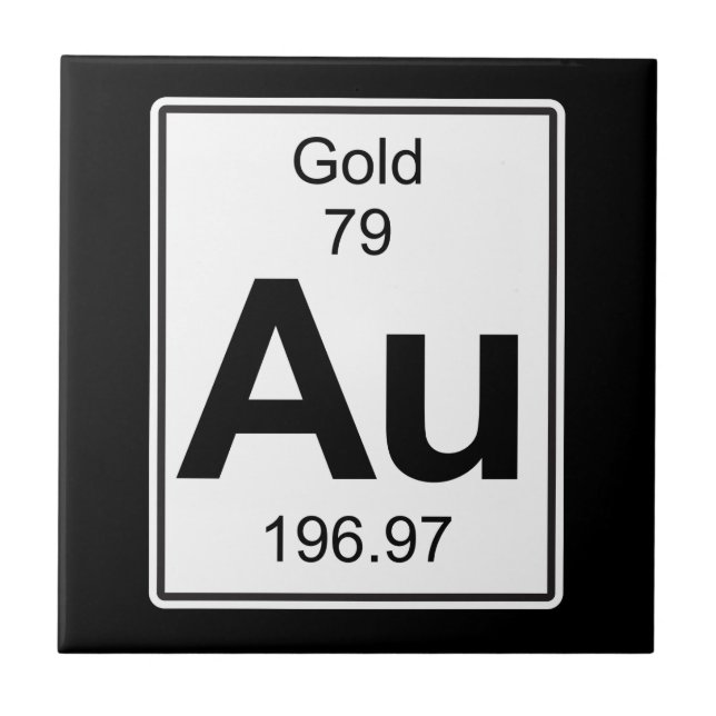 Au - Gold Fliese (Vorderseite)